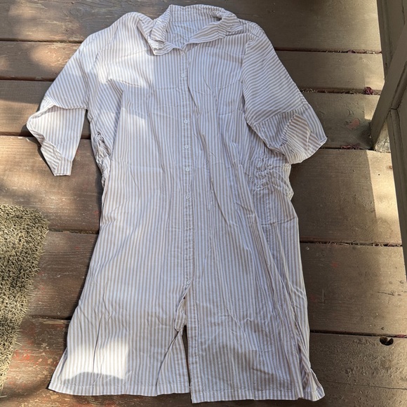 Other - Striped White and Blue Men's Shirt